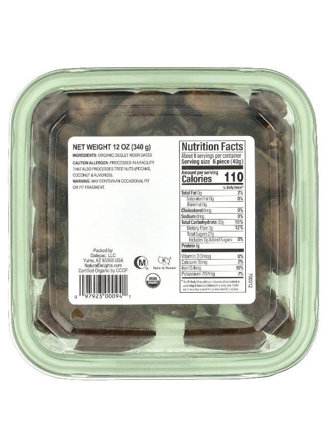 Natural Delights Natural Delights, Deglet Noor Dates, Organic Pitted, 12 oz (340 g)  - Image 2