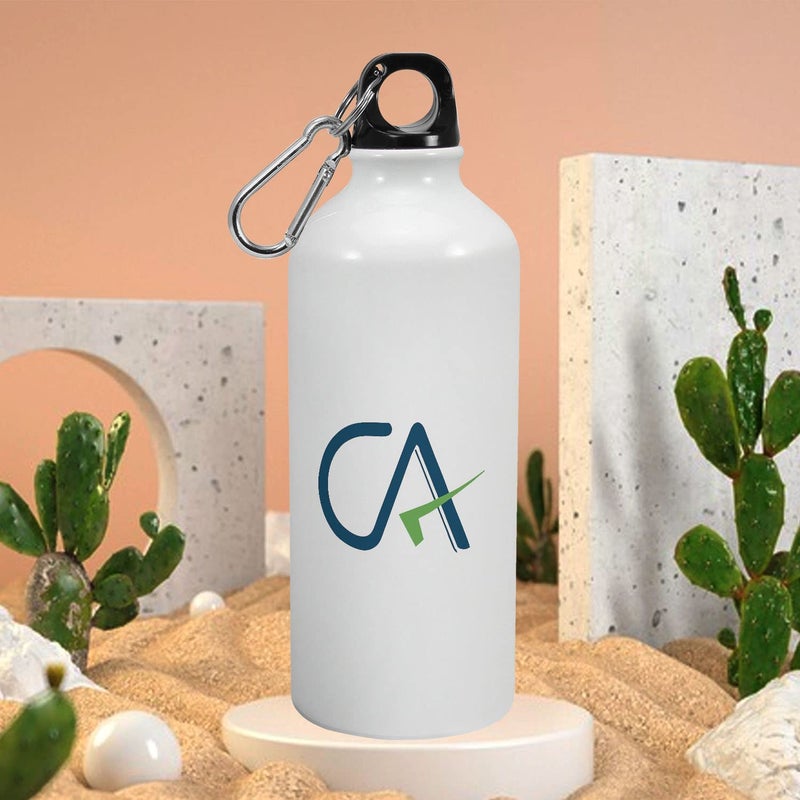 Happu Happu Aluminium Sipper Bottle For Chartered Accountants CA Audit Tick Gift for CA Students Aspirants CA Professionals Accountants 3222AB600  - Image 2