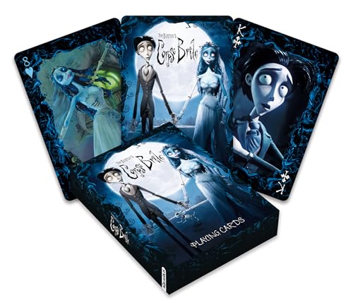 AQUARIUS Corpse Bride Playing Cards Corpse Bride Themed Deck of Cards for Your Favorite Card Games Officially Licensed Corpse Bride Merchandise Collectibles - Image 1