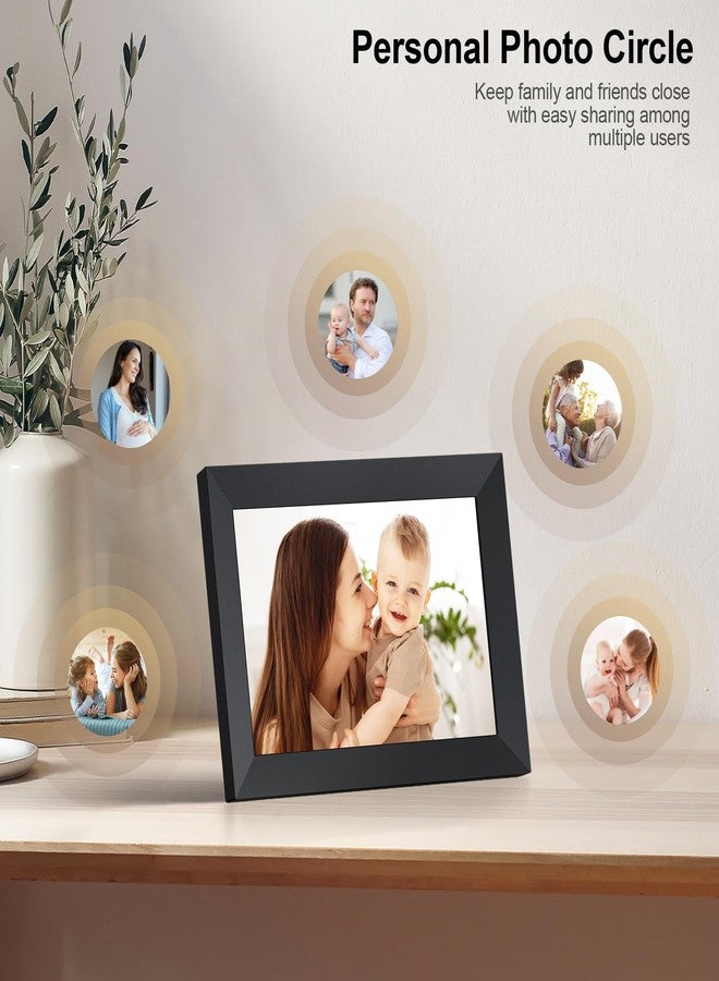 Ciowain Digital Picture Frame Wi-Fi 10.1inch Smart Digital Photo Frame,Electronic Digital Picture Frames Load from Phone,1280x800 HD IPS Touch Screen-Share Photo/Video-Weather/Clock/Alarm-via Free APP-Black - Image 5