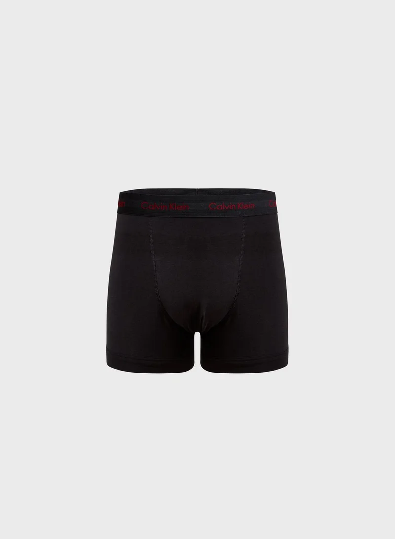 CALVIN KLEIN 3 Pack Logo Band Trunks