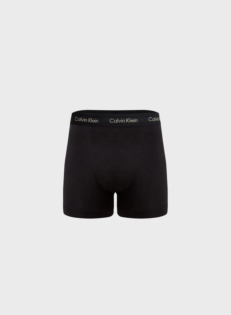 CALVIN KLEIN 3 Pack Logo Band Trunks