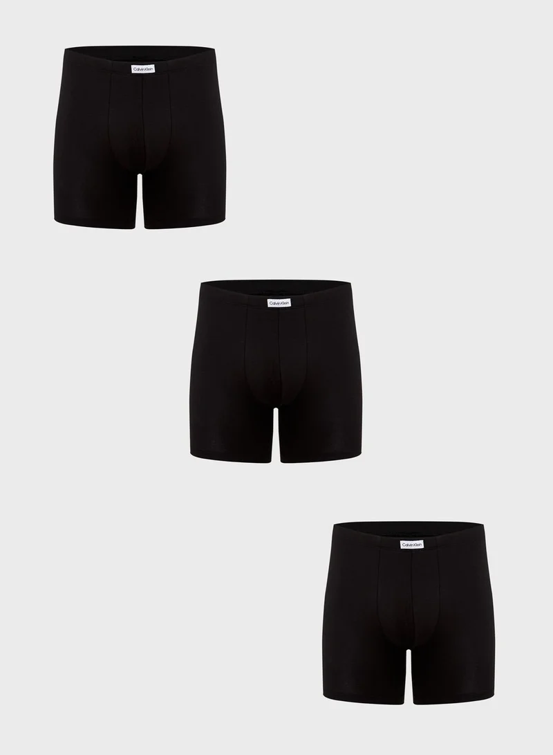 CALVIN KLEIN 3 Pack Logo Band Trunks