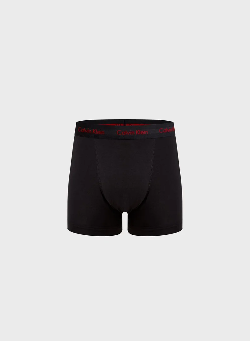 CALVIN KLEIN 3 Pack Logo Band Trunks
