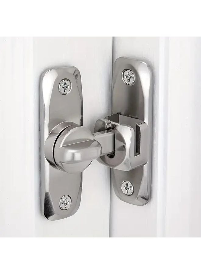 عبوتان من مزلاج الباب الزاوية اليمنى من سبيكة الزنك، قفل انزلاقي للخزائن والبوابات بدرجة انقلاب 90-180 - Image 1