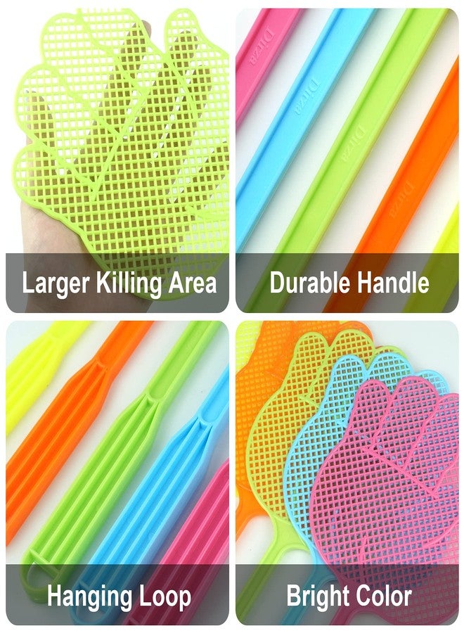 Dirza Fly Swatter - Funny Hand Shaped Fly Swatters - Durable -Colorful Manual Flyswatter Plastic Bug Swatters for Home Indoor Outdoor Classroom Office 5 Pack - Image 5