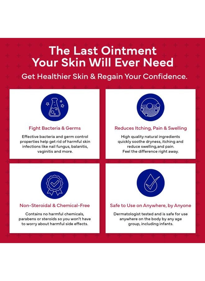Emuaid EMUAIDMAX Ointment for Itchy Skin, Maximum Strength Treatment for Athlete's Foot, Psoriasis, Jock Itch, Rash, Eczema, Cold Sores, Blisters, and Yeast Infection, 2oz  - Image 4