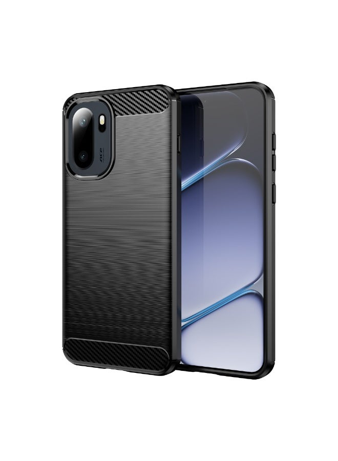Case For OnePlus Ace 6T  ,- Protection Brushed Shockproof Cover  Durable Ultra Thin - Ultra Premium Quality Case Slip-Resistant - Black - Image 1
