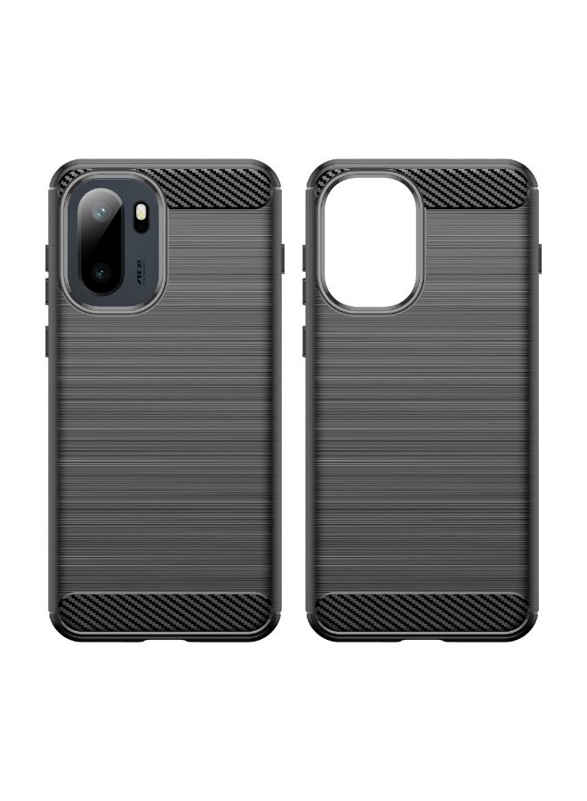 Case For OnePlus Ace 6T  ,- Protection Brushed Shockproof Cover  Durable Ultra Thin - Ultra Premium Quality Case Slip-Resistant - Black - Image 5