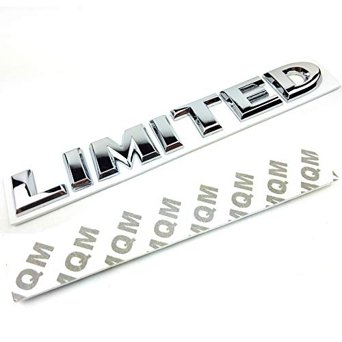 HUAPX® 3D Metal Limited Emblem Badges,1Pack OEM Chrome Aluminum Alloy Badges Decal Suit for Side Fender Rear Trunk Tailgate with Adhesive Tapes Auto Car Sticker Accessories(Silver) - Image 2