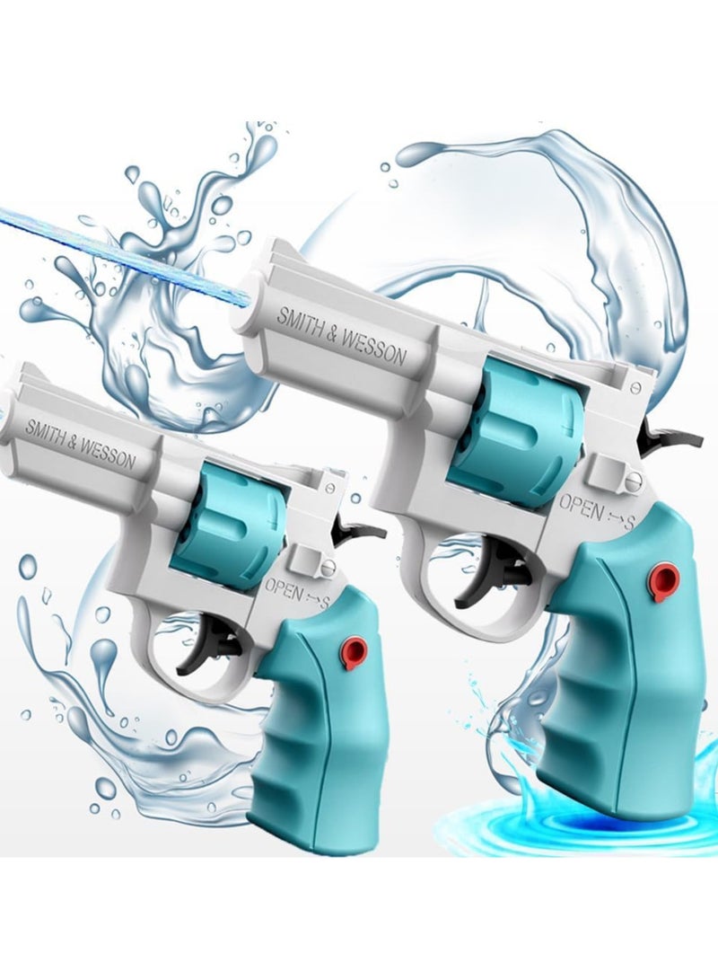 Smith & Wesson مسدس ماء من 2 قطعة، رشاشات دقيقة تصل إلى 32 قدم، مسدسات رش قوية بزر واحد للأطفال والبالغين لحفلات السباحة في الصيف، الأنشطة الخارجية على الشاطئ - Image 1