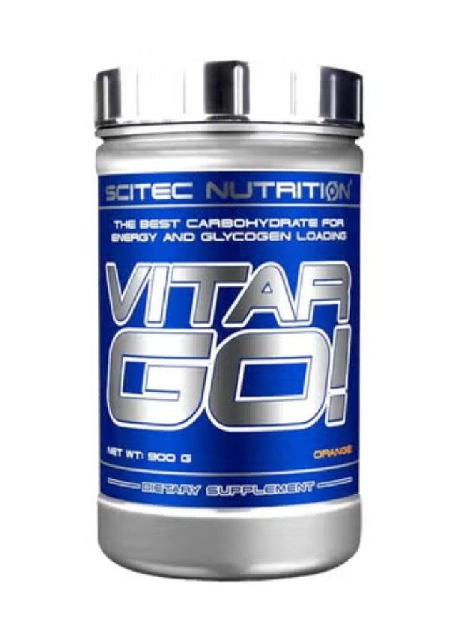 SCITEC NUTRITION فيتارغو مصدر الكربوهيدرات المسجلة لزيادة الطاقة، بنكهة البرتقال، 900 جرام - Image 1