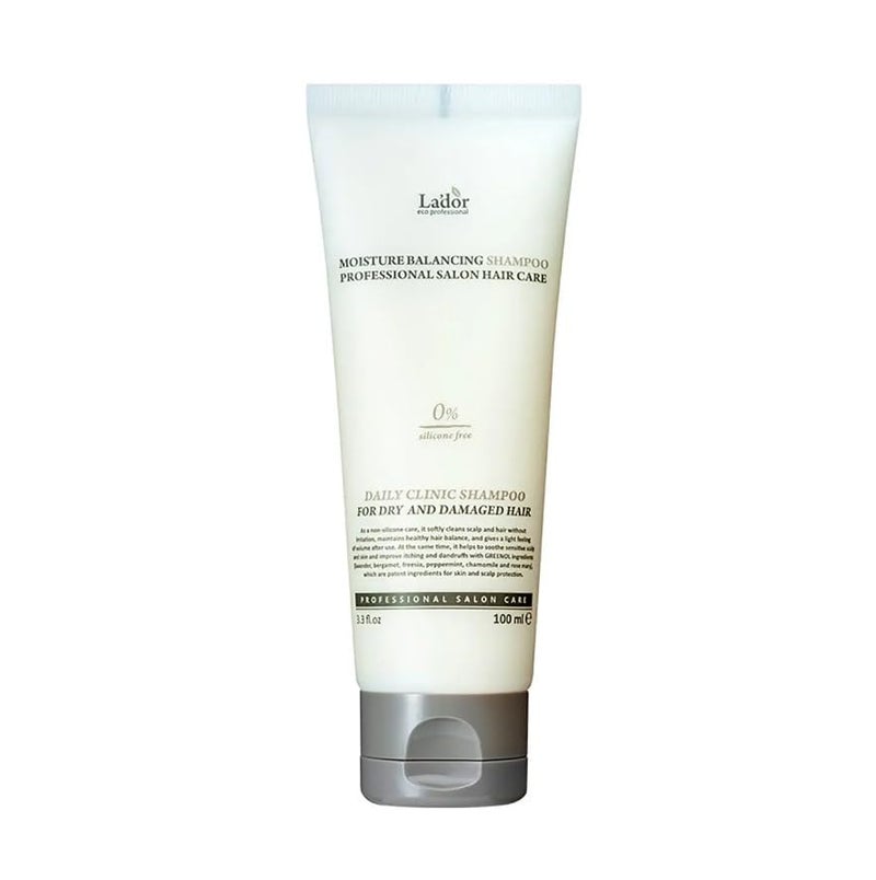 LADOR Korean Moisture Balancing Shampoo (100ml) | Gently Cleanses, Enhances Volume, Rejuvenates The Scalp, Suitable for Sensitive, Itchy Scalp, Dry, Damaged Hair, Vegan, Paraben Free - Image 1