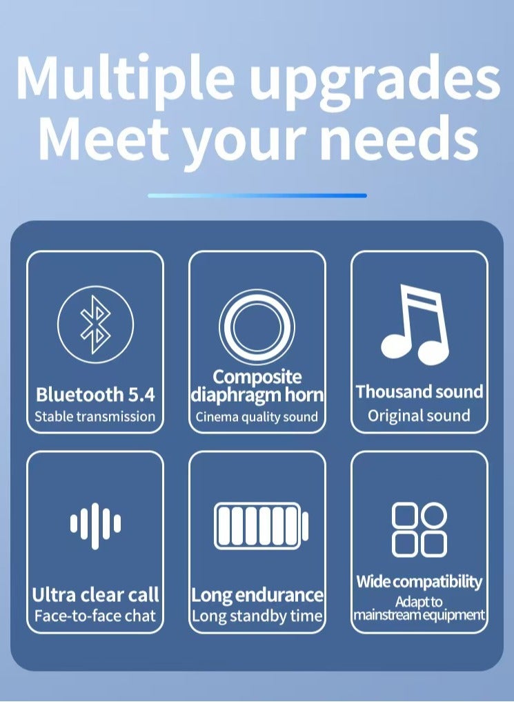 Neutral V9S Ear Hanging True Wireless Bluetooth 5.0 Earphones Low Latency Fast Charging IPX3 Waterproof Black - Image 3