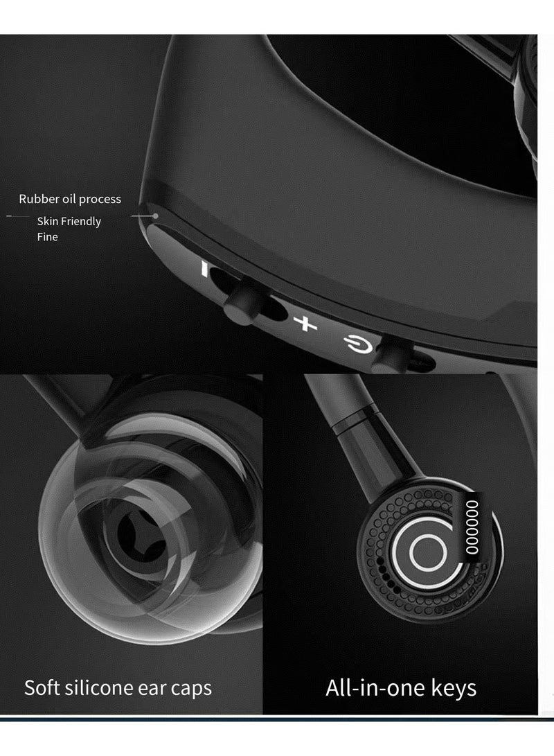 Neutral V9S Ear Hanging True Wireless Bluetooth 5.0 Earphones Low Latency Fast Charging IPX3 Waterproof Black - Image 5