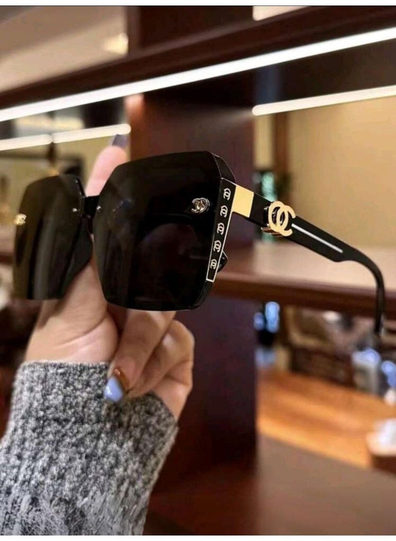 Shein Women Casual Vintage Square Oversized Fashion Sunglasses - Image 2