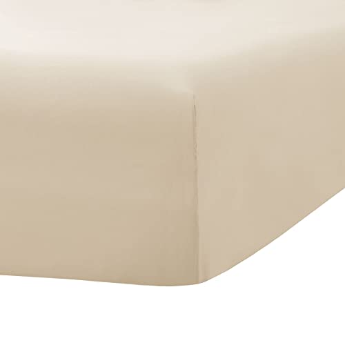 Ghooss Deep Pocket Fitted Sheet,Beige Queen Fitted Sheet Only,Hotel Luxury 1500 Bedding - Wrinkle, Fade and Stain Resistant-1 Pack,Beige,Queen - Image 3