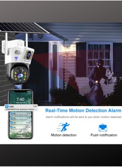 DOCKCASE 4.0MP Dual-Lens WIFI Indoor/Outdoor Security Solar Camera  - Image 5