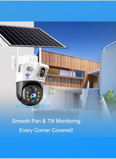 DOCKCASE 4.0MP Dual-Lens WIFI Indoor/Outdoor Security Solar Camera  - Image 3