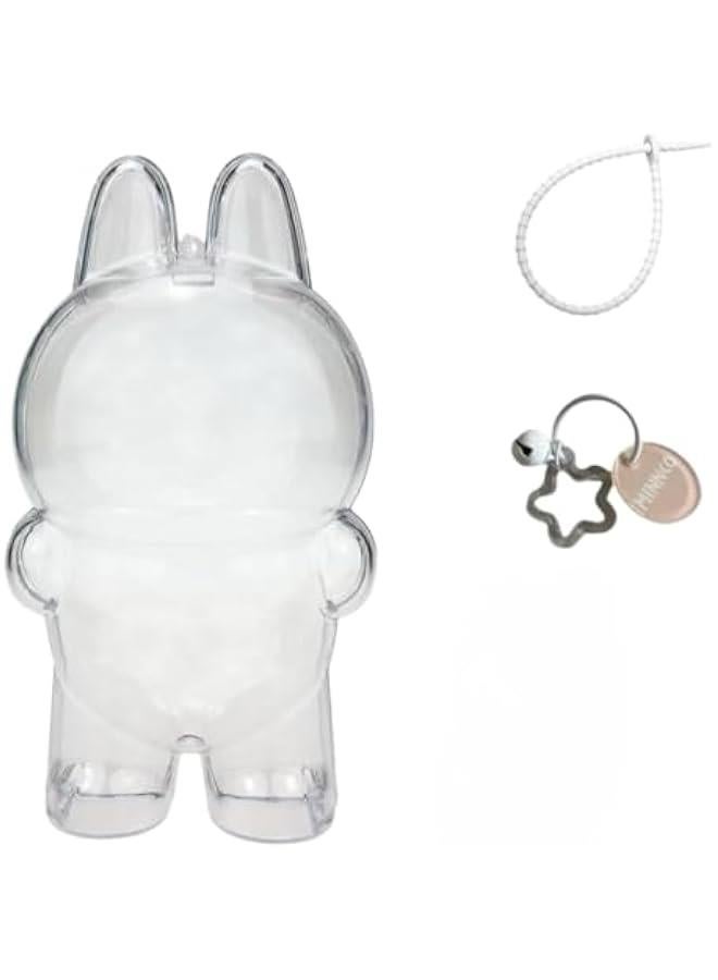 Protective Case for 17cm Standing Dolls,Acrylic Display Case with Silicone Strap Keychain,Clear Display Storage Cover,No Dolls Included (for Fall in Wild Let's Checkmate Series)  - Image 1
