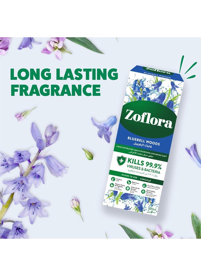Zoflora Multi-Purpose Disinfectant Cleaner Concentrated Liquid - Bluebell Woods 500ml  - Image 2