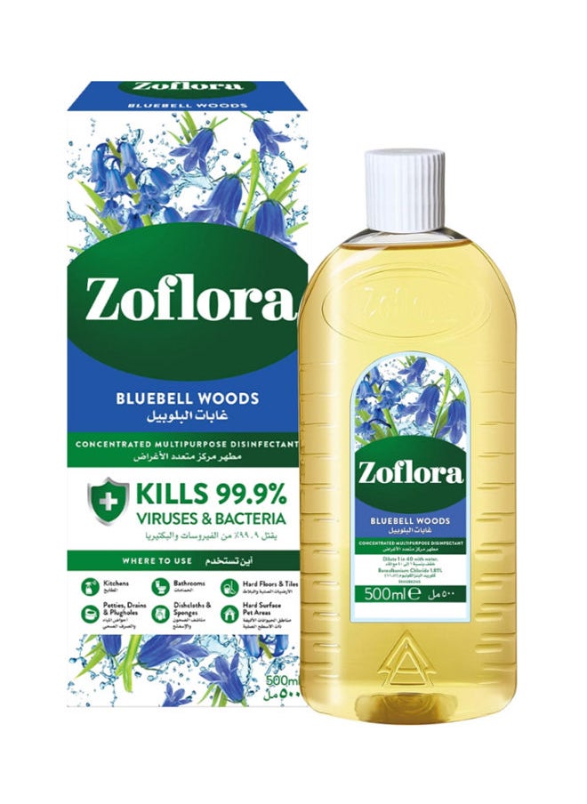Zoflora Multi-Purpose Disinfectant Cleaner Concentrated Liquid - Bluebell Woods 500ml  - Image 1