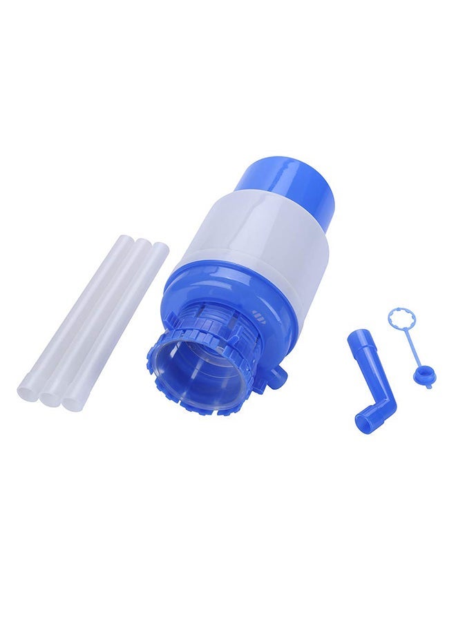 Hand Press Water Pump Dispenser White/Blue - Image 2