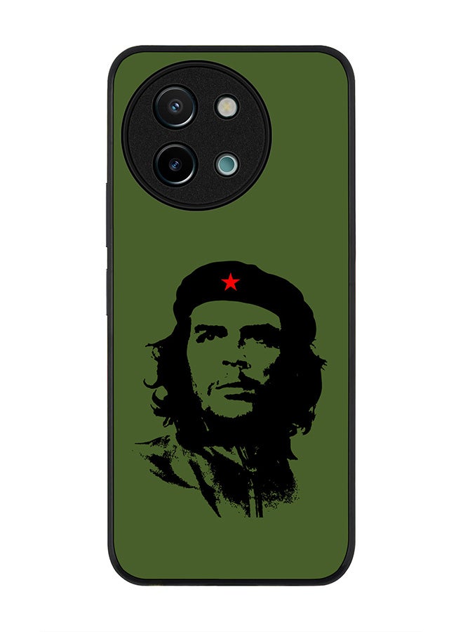 Stylizedd Rugged Black edge case for Vivo Y38 / Vivo Y58 / Vivo Y200i /Vivo T3x, Slim fit Soft Case Flexible Anti Drop TPU Gel Thin Cover - Che Guevara - Image 1