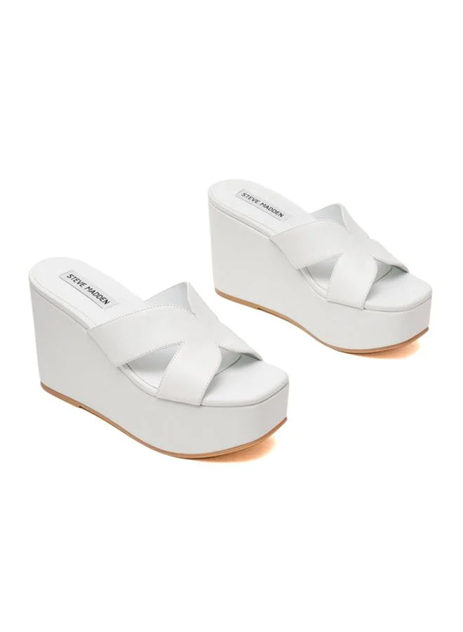 Steve Madden Justice2.0 Women'S White Wedges