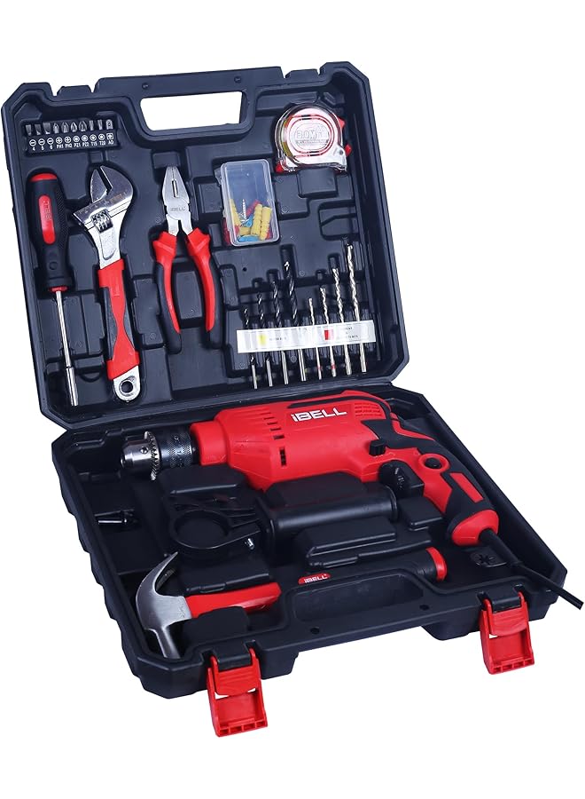 iBELL Professional Tool Kit With Impact Drill Td13 85 650W Copper Armature Chuck 13Mm Keyless Auto 59 Home Essential Tools Accessories - Image 1
