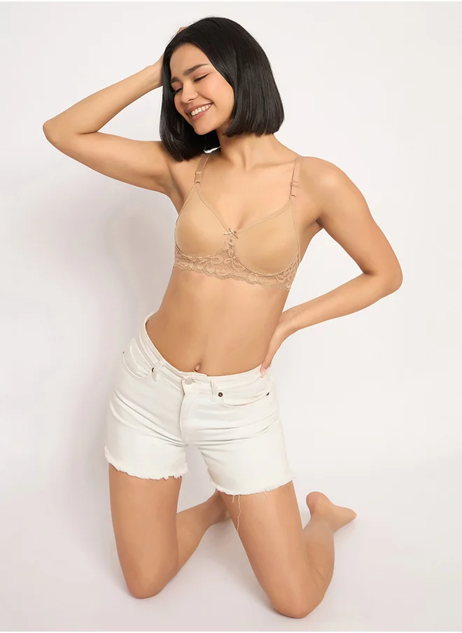 Clovia Multi Color Pack of 3 Non-Padded Non-Wired Full Coverage Bras