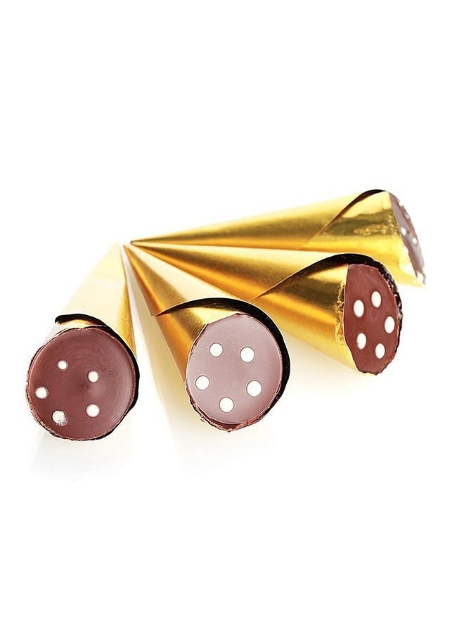 Generic 100 pieces aluminum foil chocolate wrappers, 6.3x7.5in/16*19cm gold aluminum candy wrappers, chocolate foil wrappers, suitable for DIY candy chocolate wrappers party wedding birthday  - Image 4