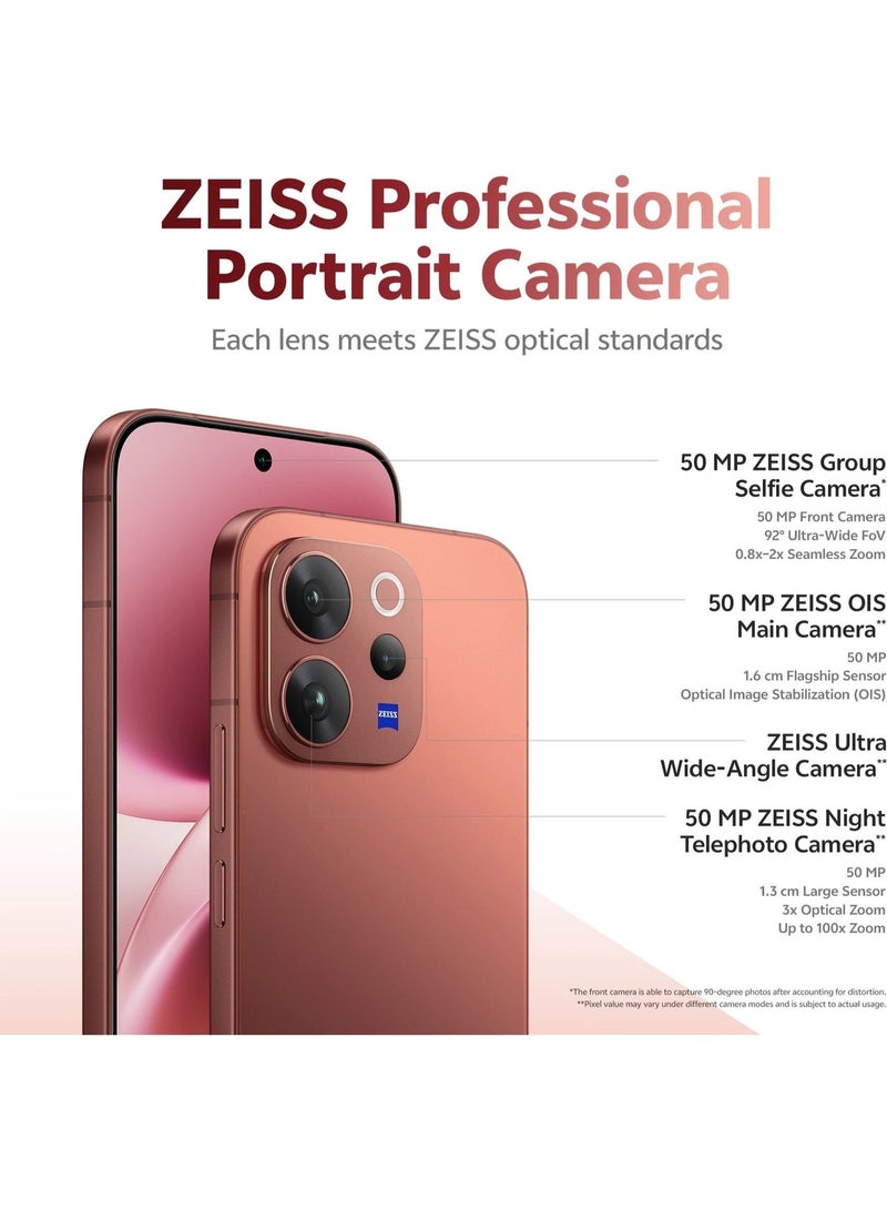 فيفو V70 ثنائي الشريحة بني غير لامع 12 جيجابايت رام 512 جيجابايت 5G - النسخة الشرق أوسطية - Image 4