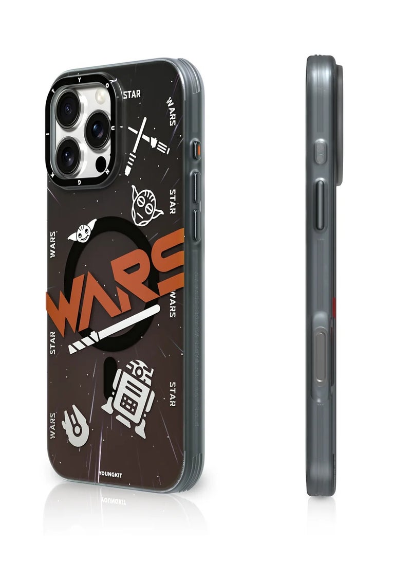 YOUNG KIT Interstellar Journey Case for iPhone 16 Pro – Futuristic Cosmic Design, Space-Age Detailing & Out-of-This-World Aesthetic - Image 2