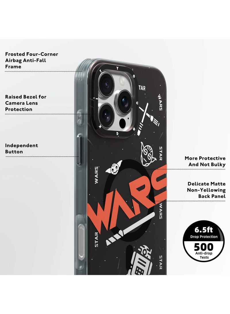 YOUNG KIT Interstellar Journey Case for iPhone 16 Pro – Futuristic Cosmic Design, Space-Age Detailing & Out-of-This-World Aesthetic - Image 3