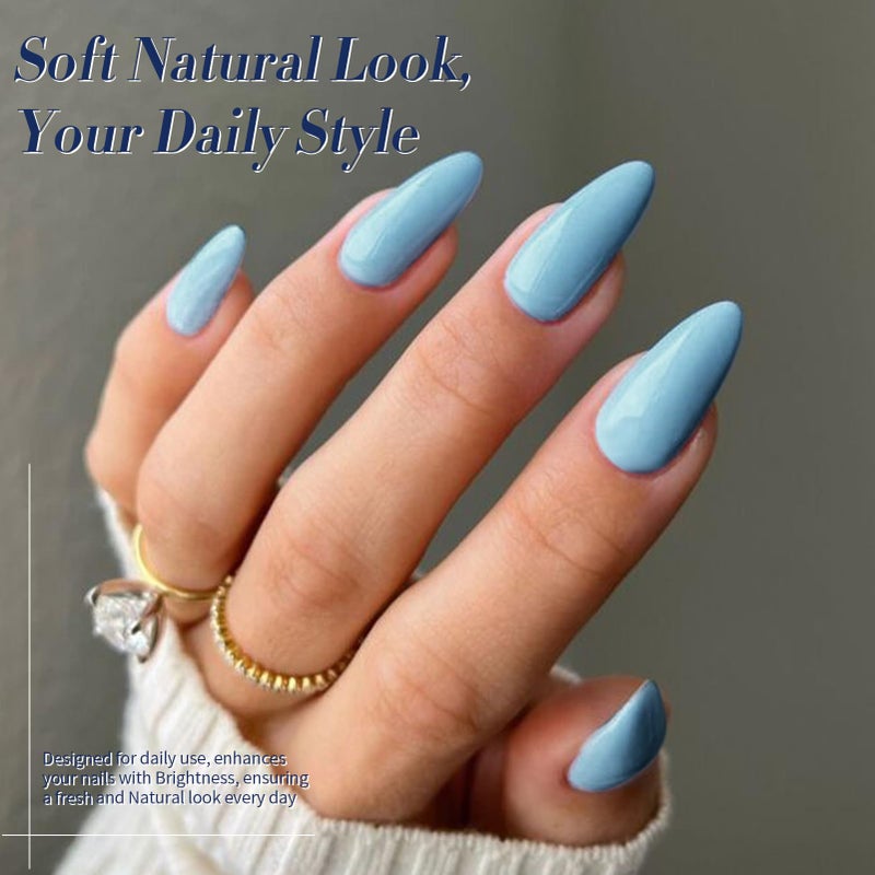 Born Pretty Blue Gel Nail Polish,Light Baby Sky Blue to Dark Navy Royal Shades 6 Colors Glitter Nail Gel Polish Kit Nail Art Manicure DIY Set Home and Salon Holiday Gifts - Image 3