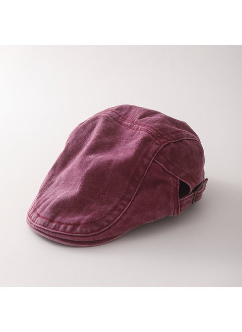 Vintage Beret Cap Unisex Washed Street Style rust red