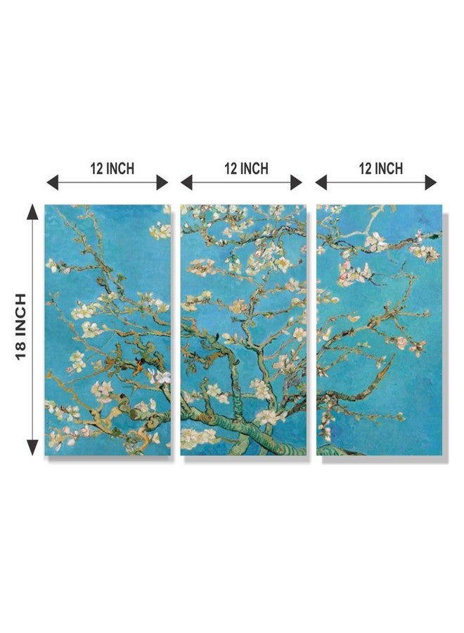 PAPER PLANE DESIGN Multiple Frames Wall Art Panels Frame Canvas painting Modern Wall Art (VAN GOGH) - Image 3