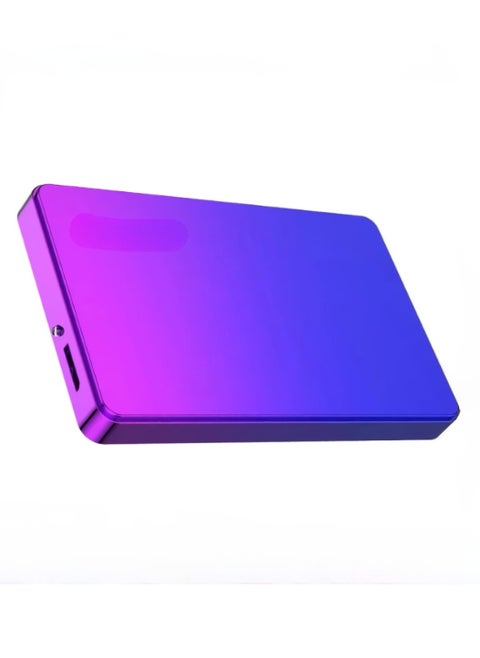External Hard Drive, USB3.0 Ultra Slim HDD Storage Device, Portable Compact High-speed Mobile Hard Disk Compatible for Pc, Desktop, Mobiles, Laptop, Game Console, Ps4, (Gradient Blue Purple, 120GB)