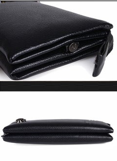 POLO Men's Clutch Bag Long Wallet With Locking Zipper Casual Business Clutch Bag  - Image 4