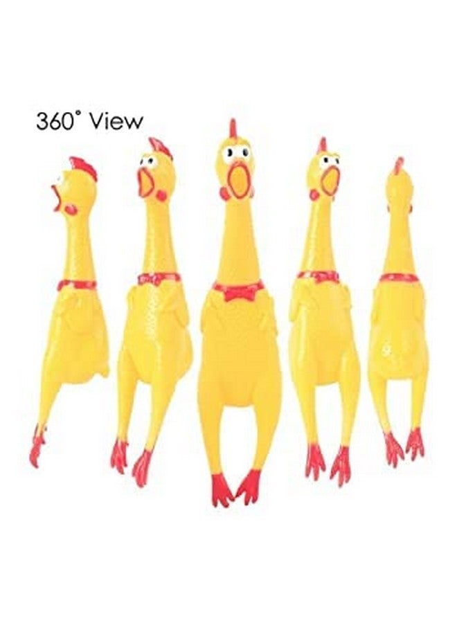 Dogs Screaming Rubber Squeaky Toy, Chicken Pet Interactive Chewable Toy For Dogs, Cats And Other Animals - Chicken Squak Toy - Image 5