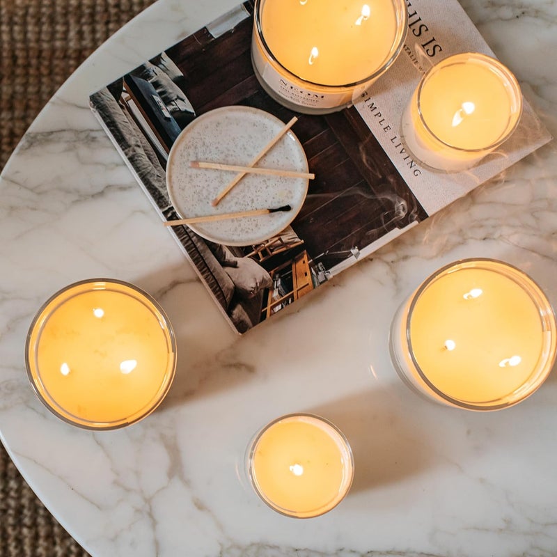 Neom Happiness Scented Candle Travel Size Essential Oil Aromatherapy Candle Neroli Mimosa Lemon Scent to Make You HappyWhite1101175 - Image 4