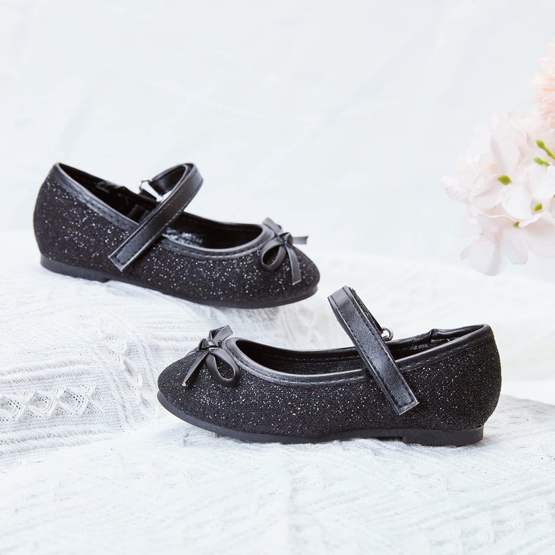 GINFIVE Toddler Girls Dress Shoes Little Girls Mary Janes Ballerina Flats Black Shoes Toddler 11 - Image 4