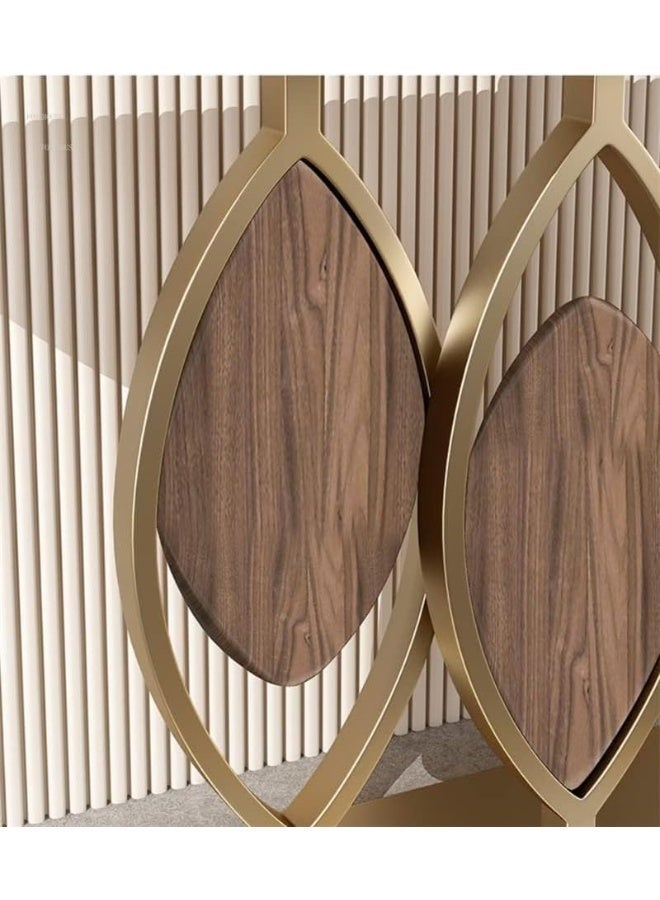 طاولة كونسول مقاومة للخدوش والبقع على الطراز الإيطالي ضد الجدار نصف دائرة من الأردواز، طاولة شرفة إبداعية، رخام أصلي - Image 4