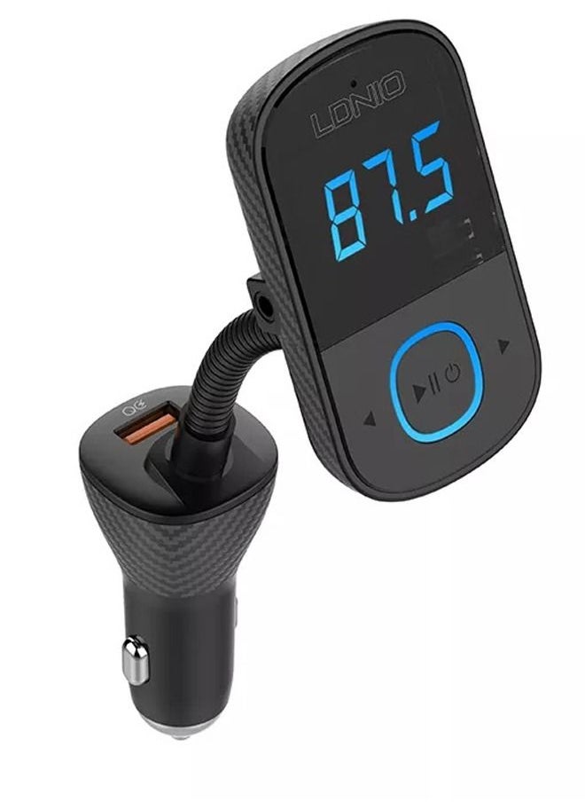 LDNIO - LDNIO C705Q Bluetooth FM Transmitter Triple USB QC3.0 + PD charger Full protocol quick Fast Car Charger - Image 1