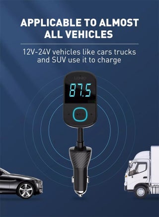LDNIO C705Q Bluetooth FM Transmitter Triple USB QC3.0 + PD charger Full protocol quick Fast Car Charger - view 5
