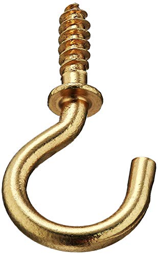 Hardware Essentials 320400 Solid Brass Cup Hooks (5/8-inch) 100 Pack - Image 2