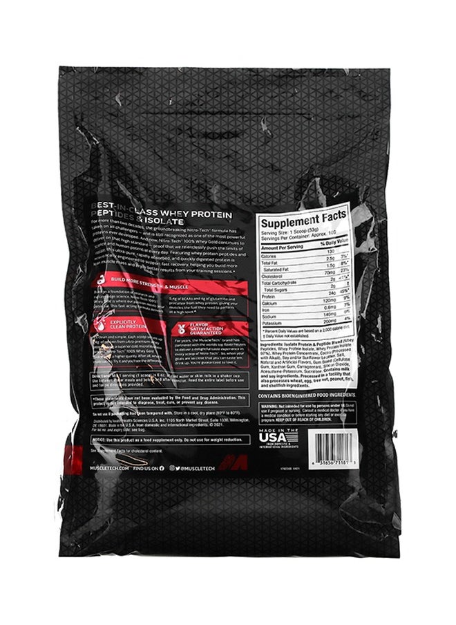MuscleTech - MuscleTech Nitro Tech 100% Whey Gold Double Rich Chocolate 8lbs US (RB) - Image 1