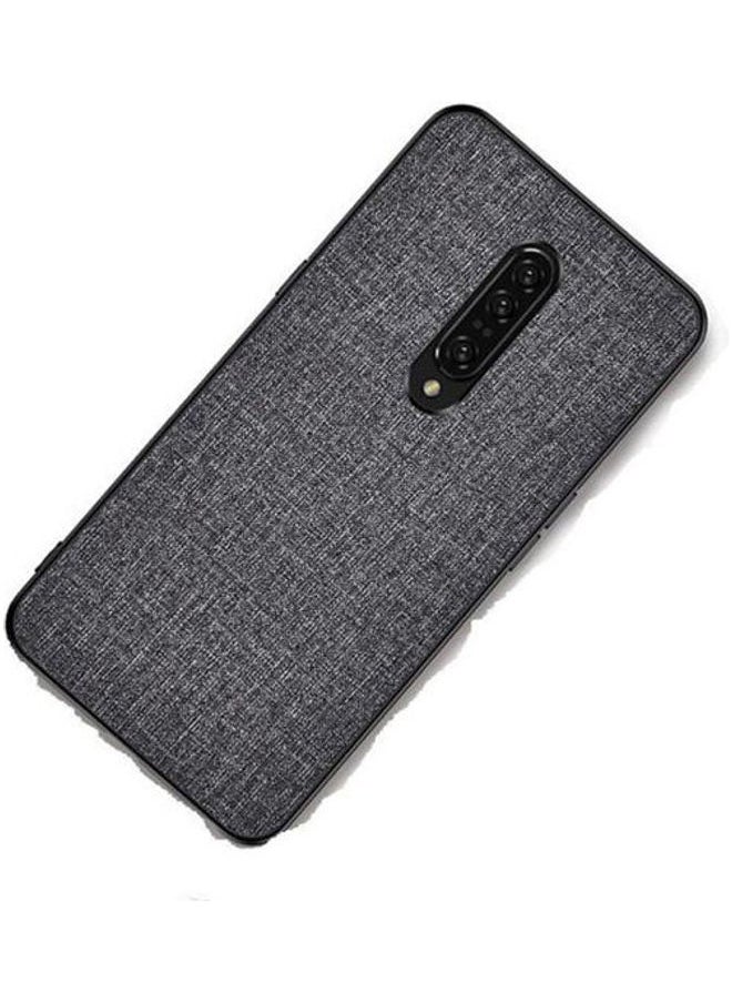 NIBEMINENT - Oneplus 7 Pro Canvas Texture Phone Case Grey - Image 1