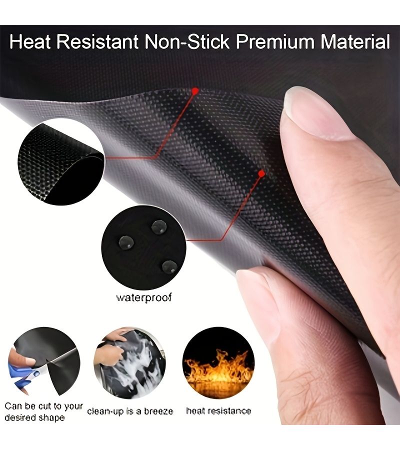 20pcs 40x33cm Reusable Teflon Baking Mat Set High Temperature Resistant Easy Clean for Oven Grill Toaster BBQ Camping Kitchen Tool - Image 2